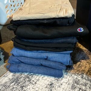 American Eagle Outfitters Black and Blue Jeans